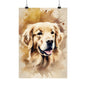 Dogs Golden Retriever 01 Matte Vertical Poster