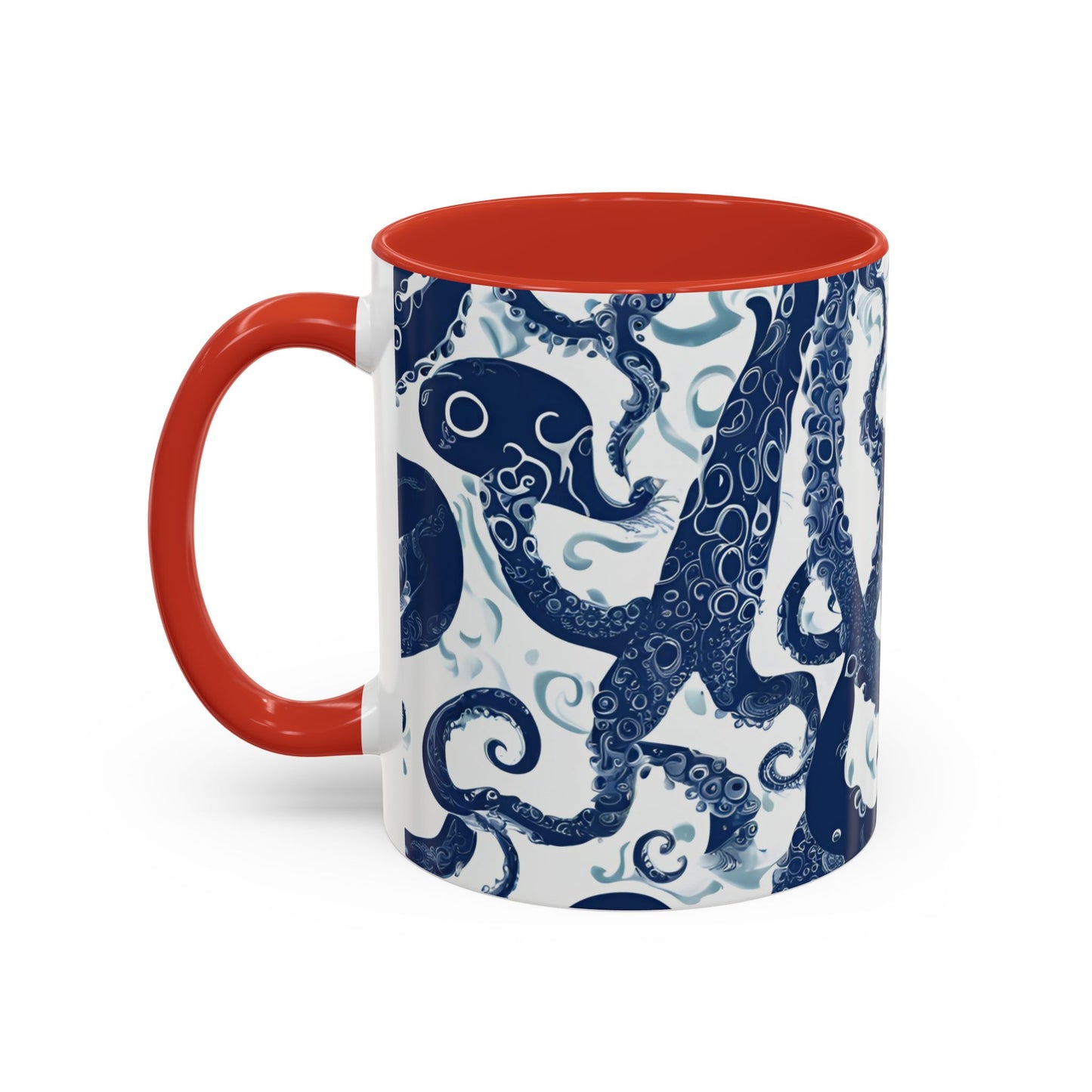 Octopus 1 Accent Coffee Mug (11oz)