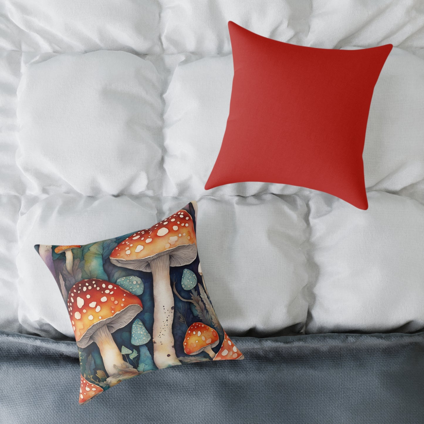 Toadstool 02 Poly Pillow - Natures Beauty Design