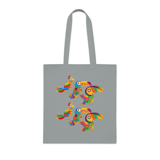 Funky birds 10 Cotton Tote