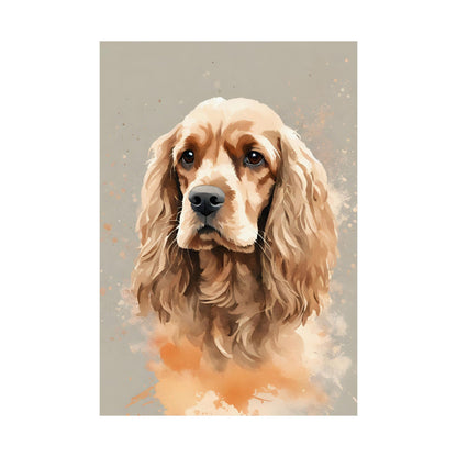 Dogs Cocker Spaniel 01 Matte Vertical Poster