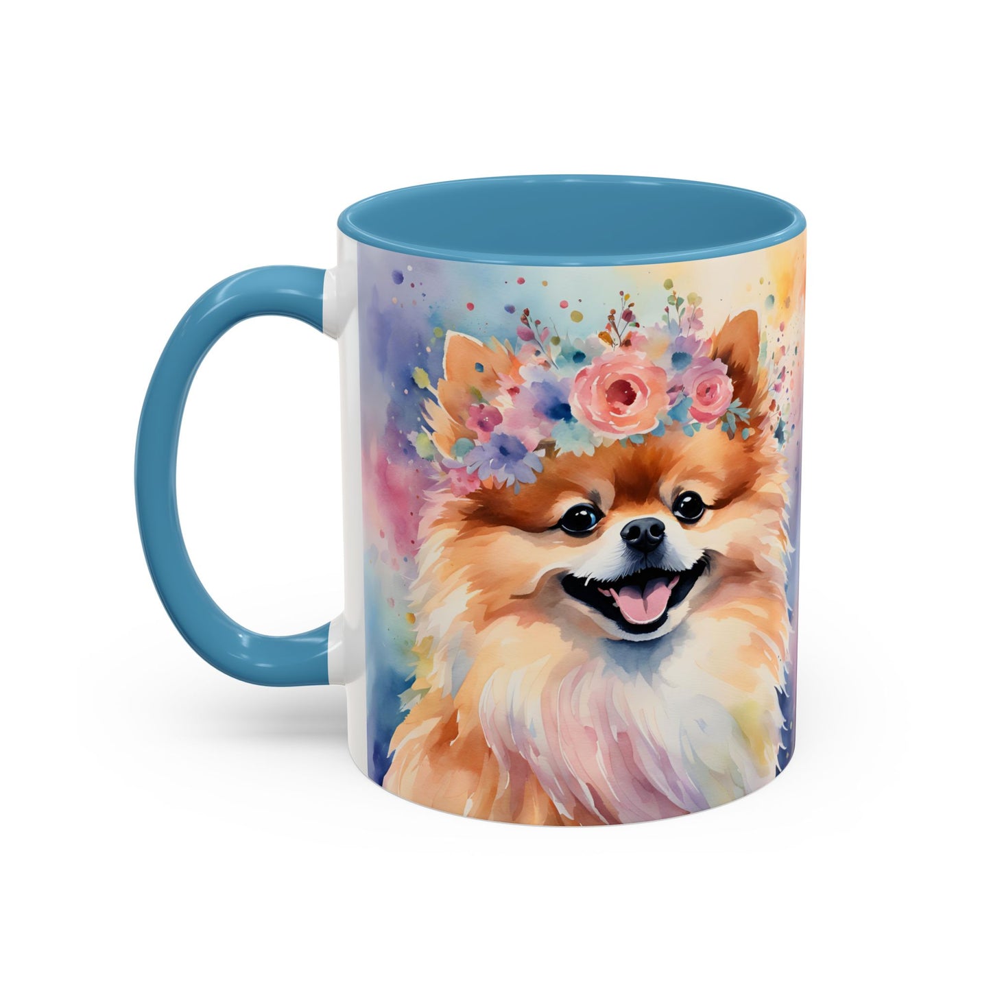 Pomeranian 04 Accent Coffee Mug - Dog Lover Gift