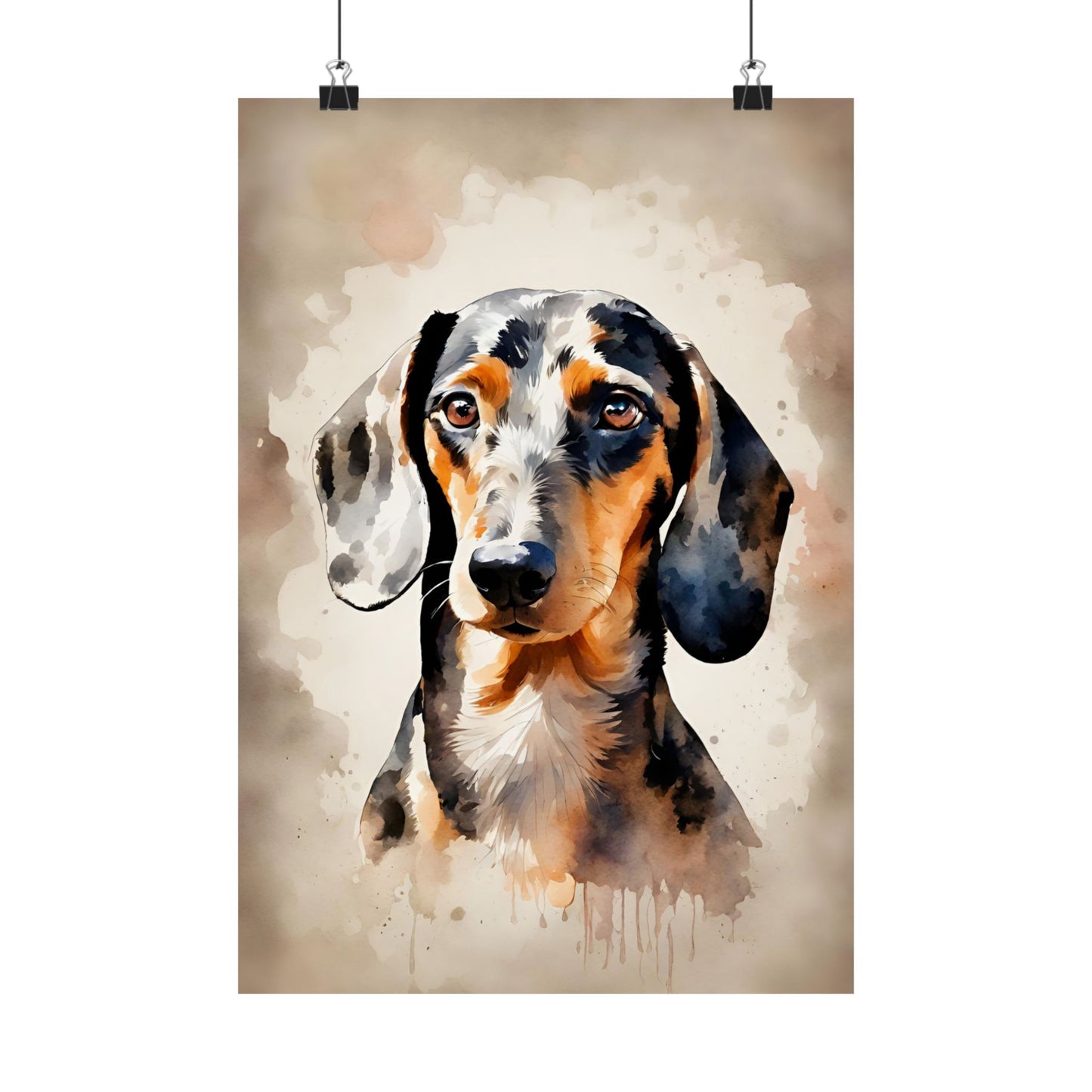 Dogs Dachshund 02 Matte Vertical Poster
