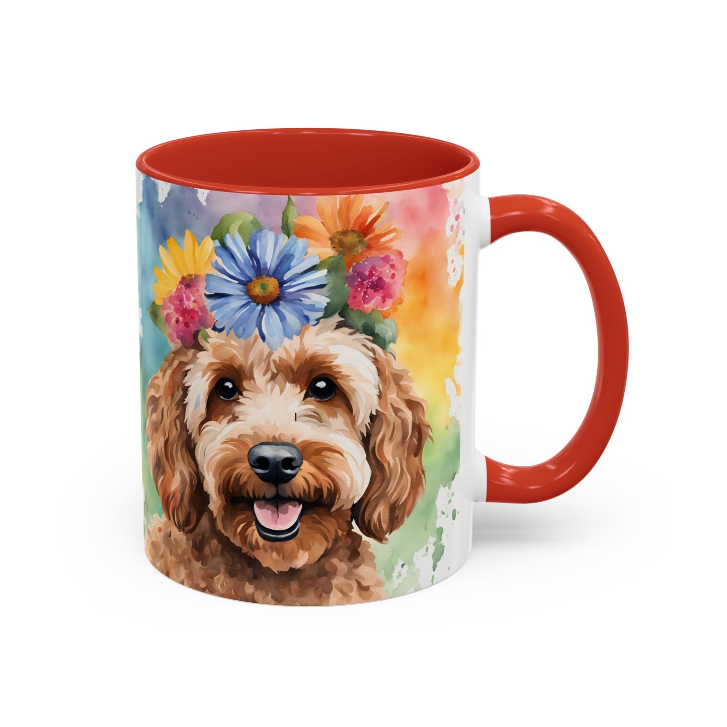 Cockapoo 03 Accent Coffee Mug - Dog Lover Gift