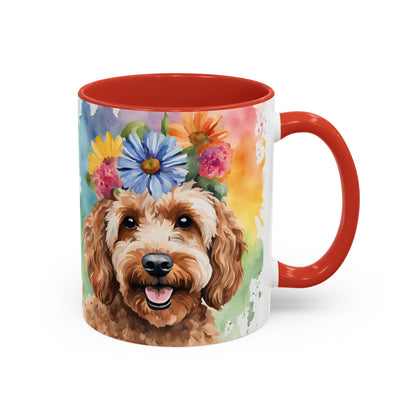 Cockapoo 03 Accent Coffee Mug - Dog Lover Gift