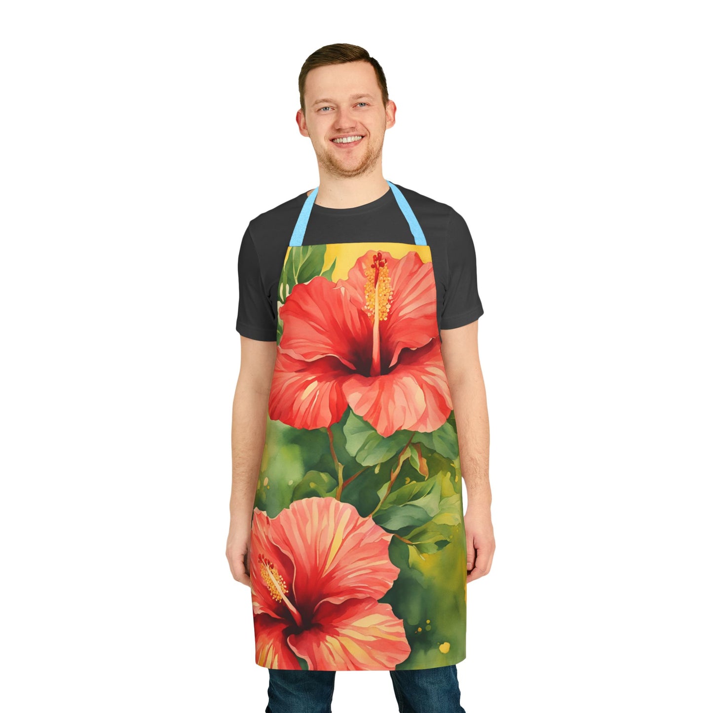 Hibiscus 01 Apron 5-Color Straps