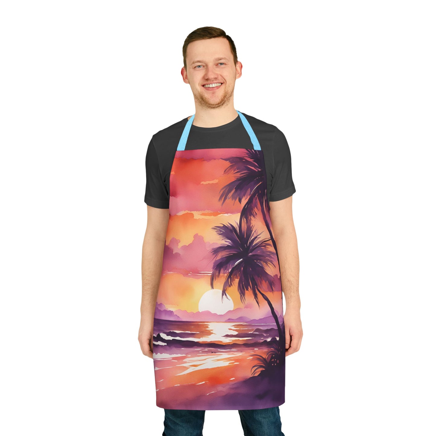 Tropical Sunset 03 Apron 5-Color Straps