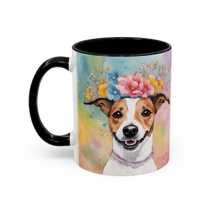 Jack Russell 03 Accent Coffee Mug - Dog Lover Gift