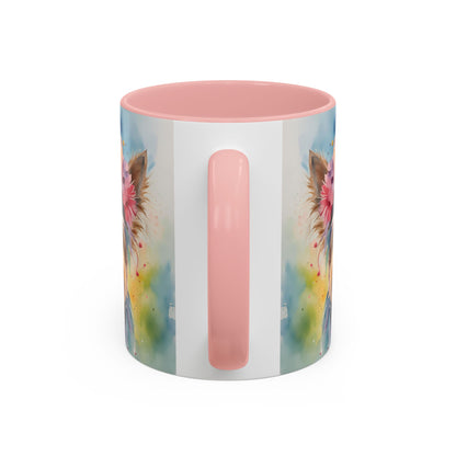 Yorkshire Terrier 03 Accent Coffee Mug - Dog Lover Gift
