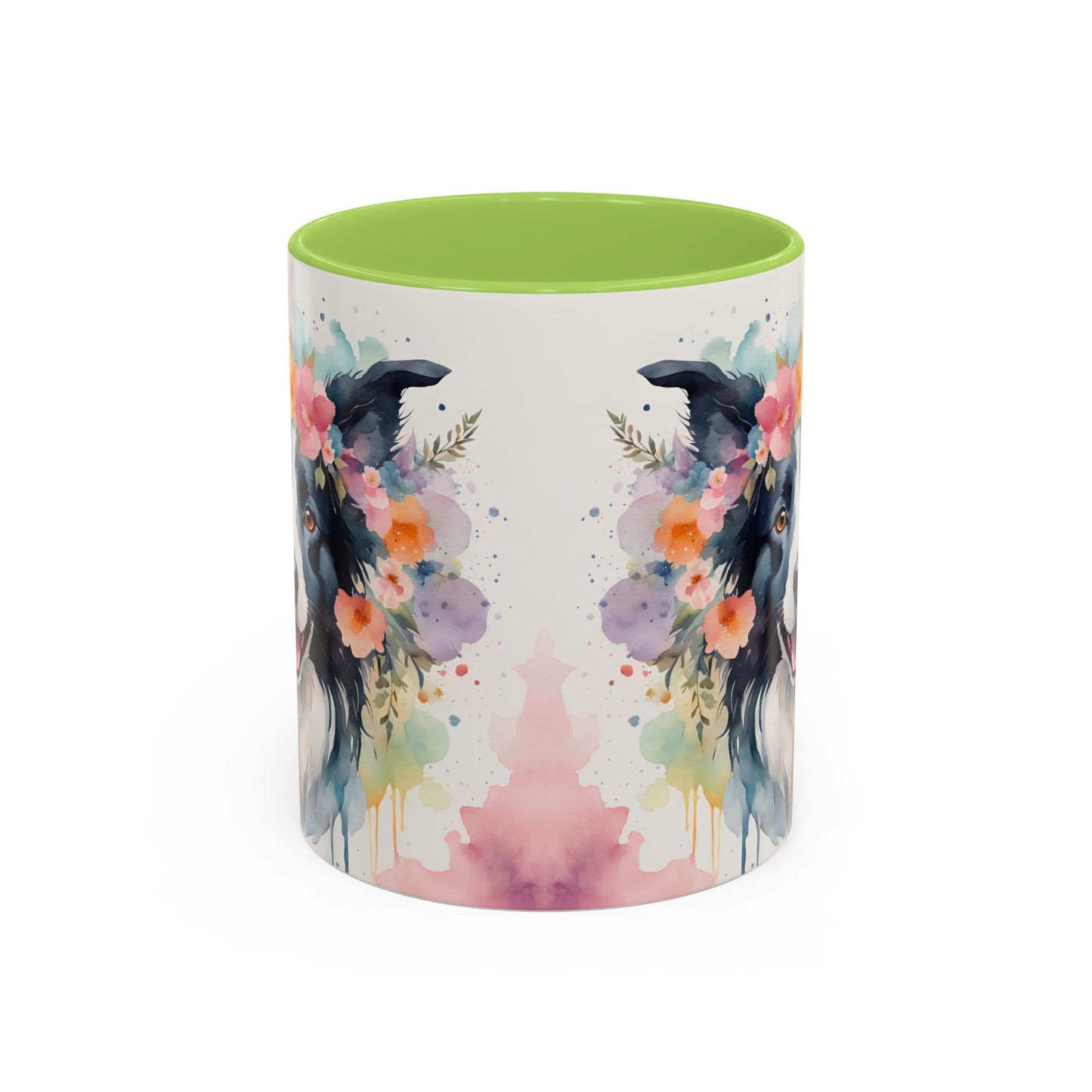 Border Collie 01 Accent Coffee Mug - Dog Lover Gift