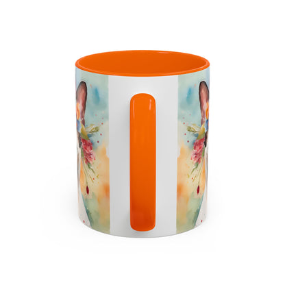 Floral Siamese Cat 03 Accent Coffee Mug - 11oz Perfect for Cat Lovers & Gifts