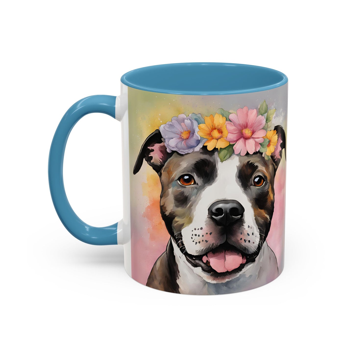 Staffordshire Bull Terrier 01 Accent Coffee Mug - Dog Lover Gift