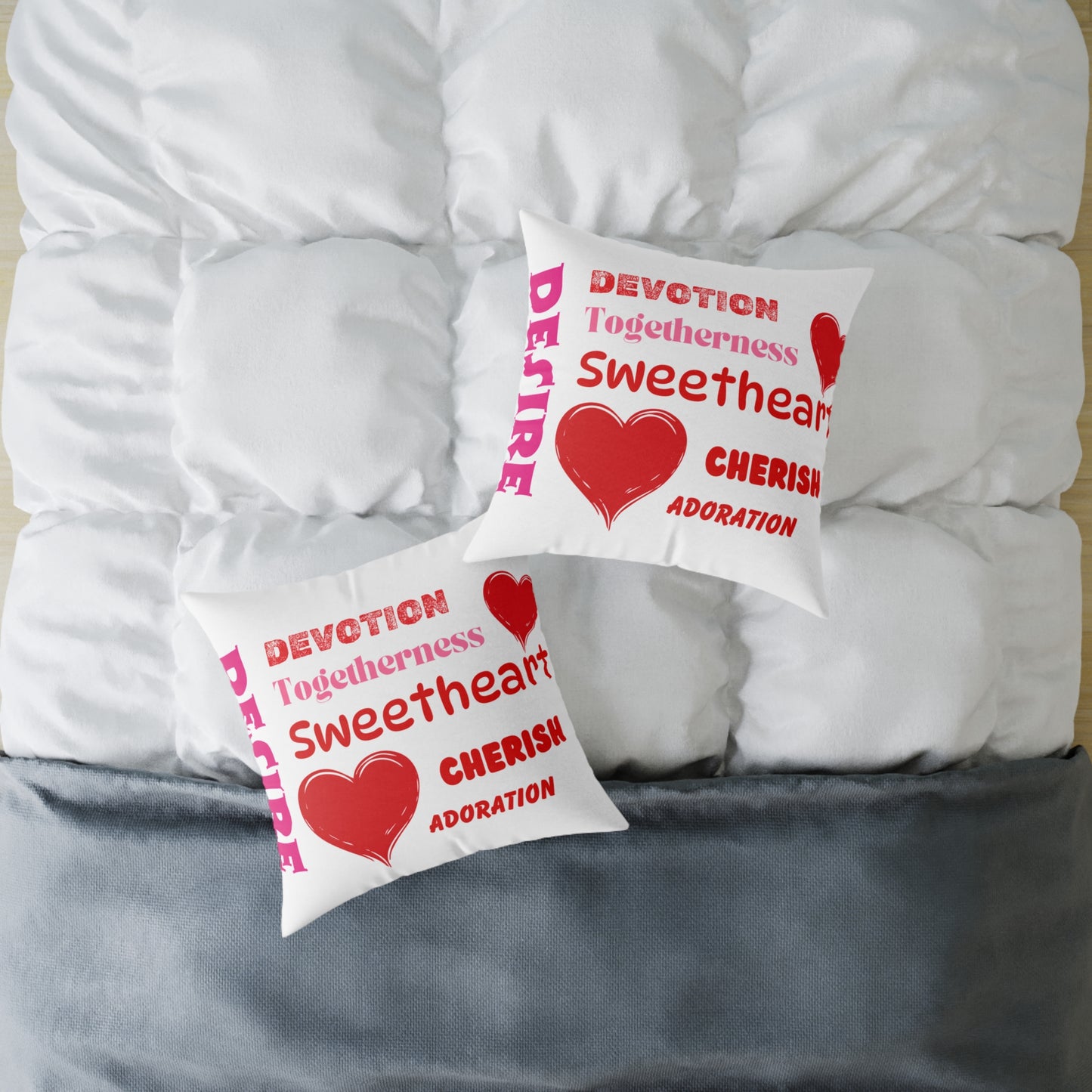 Sweetheart Words Poly Pillow
