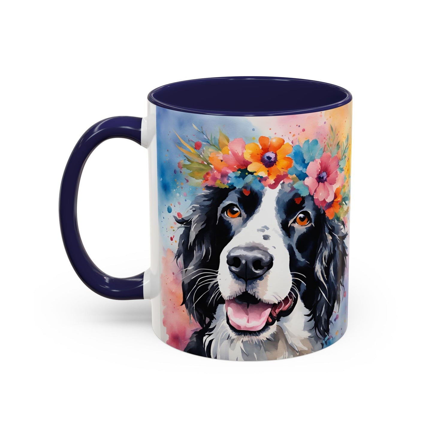 Springer Spaniel 02 Accent Coffee Mug - Dog Lover Gift