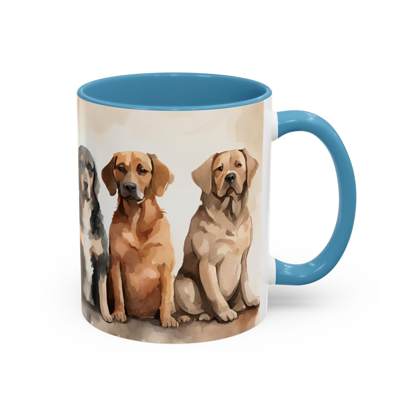 Doggies in a Row 2 Accent Mug 11oz