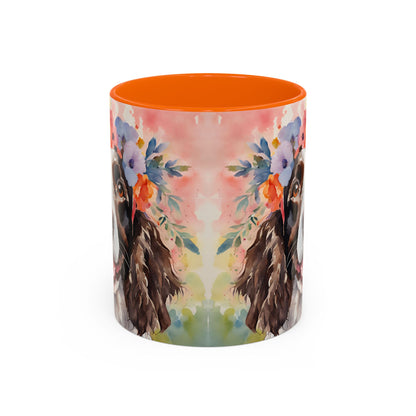 Springer Spaniel 03 Accent Coffee Mug - Dog Lover Gift
