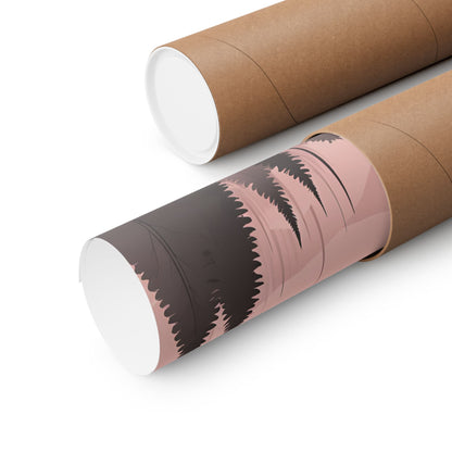 Lonely Forest Pink 4 Matte Square Posters