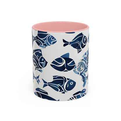 Fish 08 Accent Coffee Mug (11oz)
