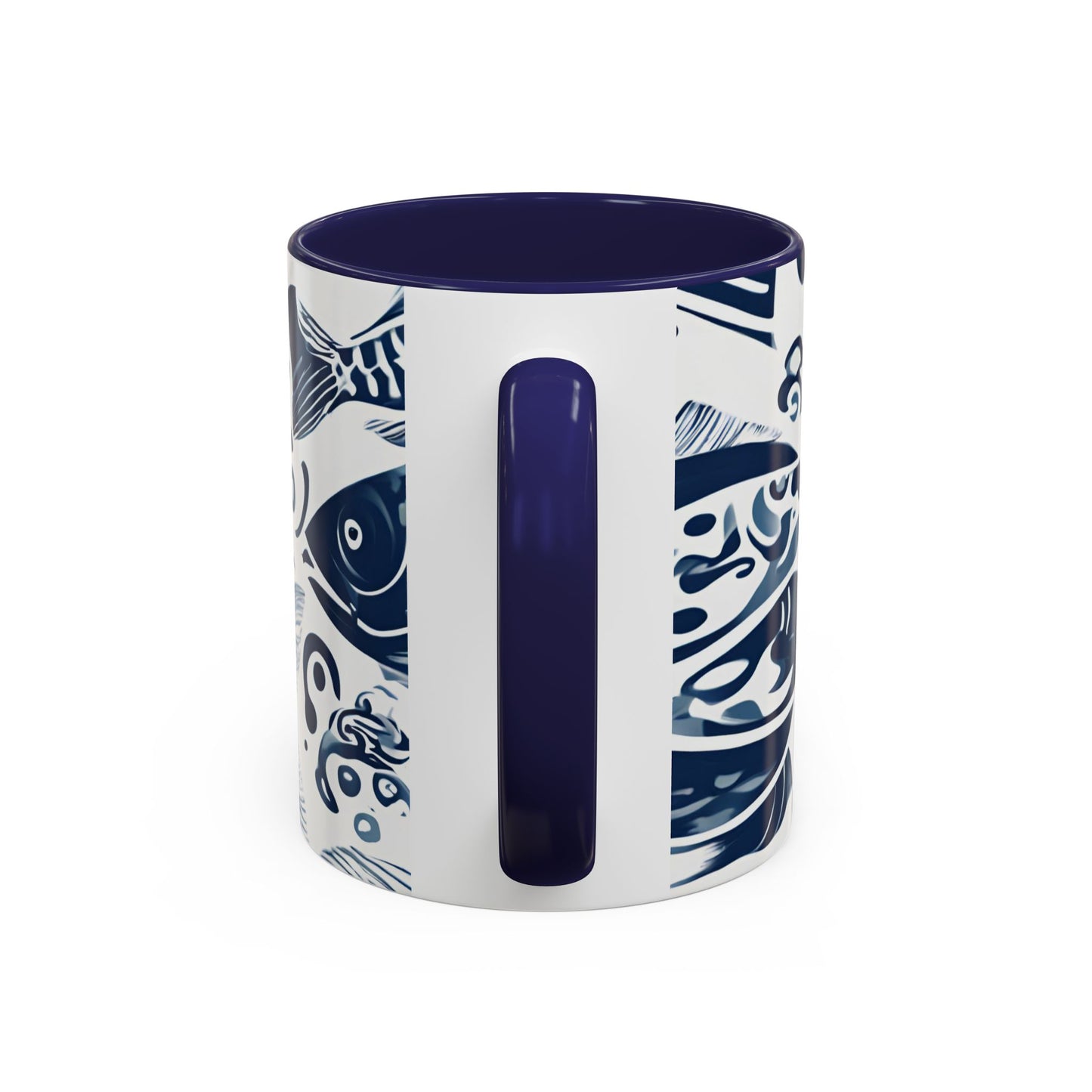 Fish 02 Accent Coffee Mug (11oz)