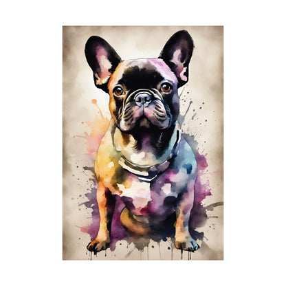 Dogs French Bulldog 01 Matte Vertical Poster