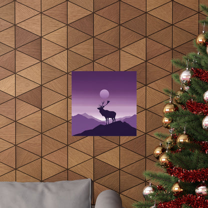 Lone Collection Stag 14 Matte Square Posters