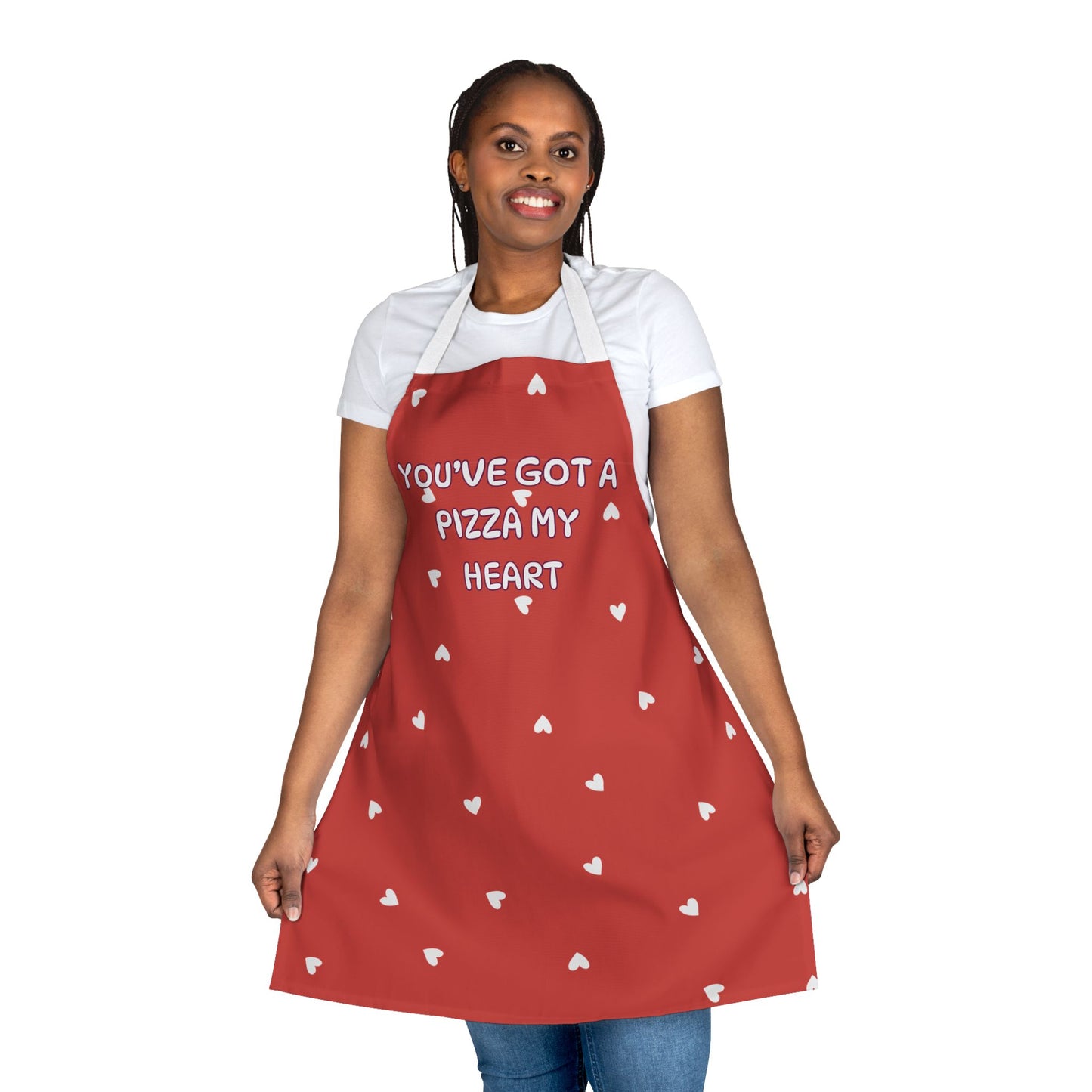 You’ve Got A Pizza Of My Heart Valentines Apron, 5-Color Straps