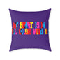 My Heart Is In Full Color With You Poly Pillow