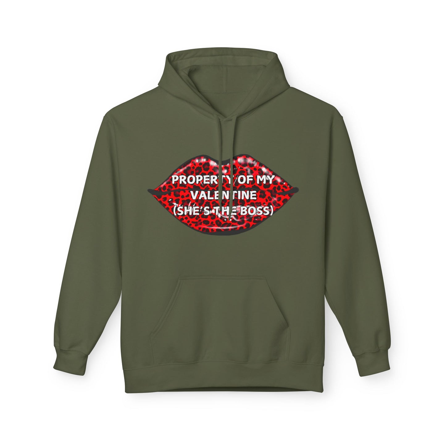Property Of My Valentine (She’s The Boss) Mens Valentines Hoodie