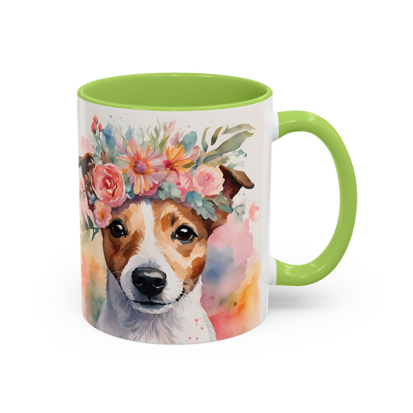 Jack Russell 01 Accent Coffee Mug - Dog Lover Gift