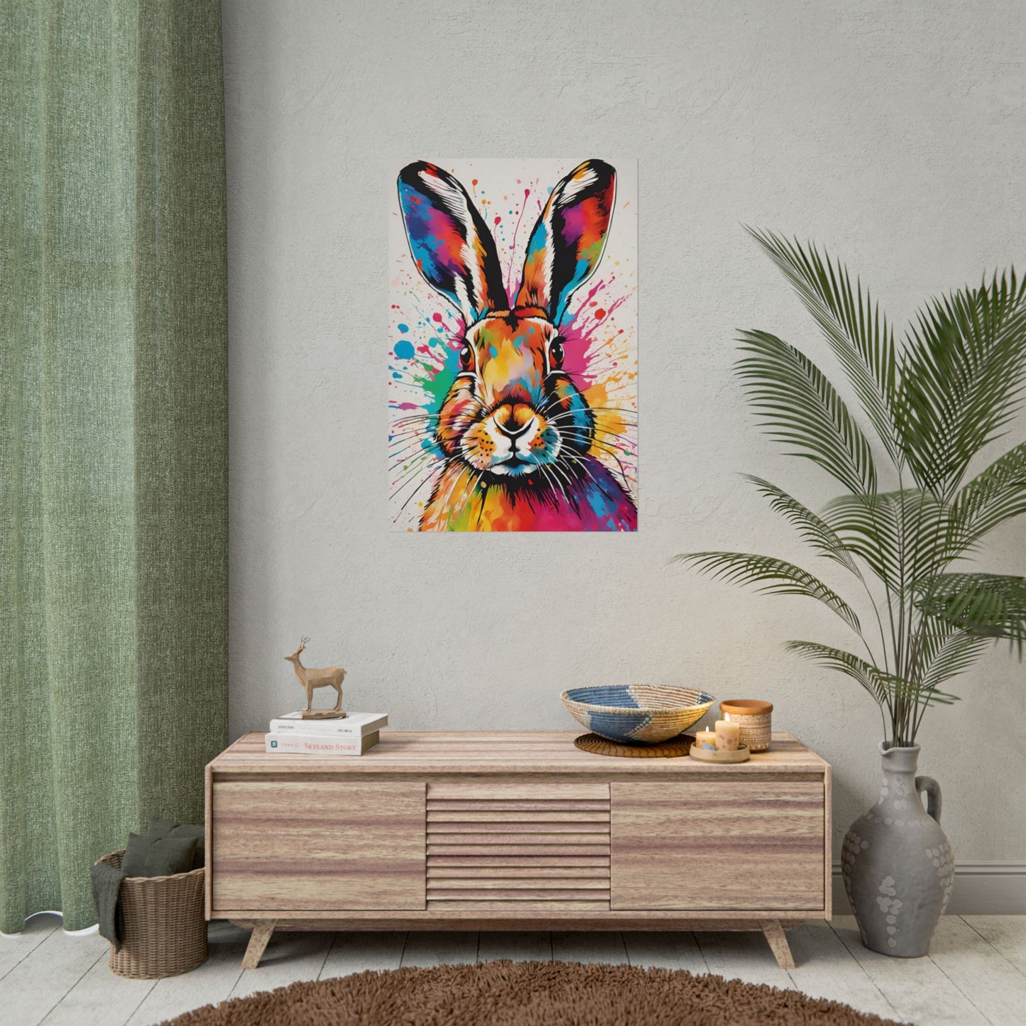 Multicolored Hare 2 Matte Poster