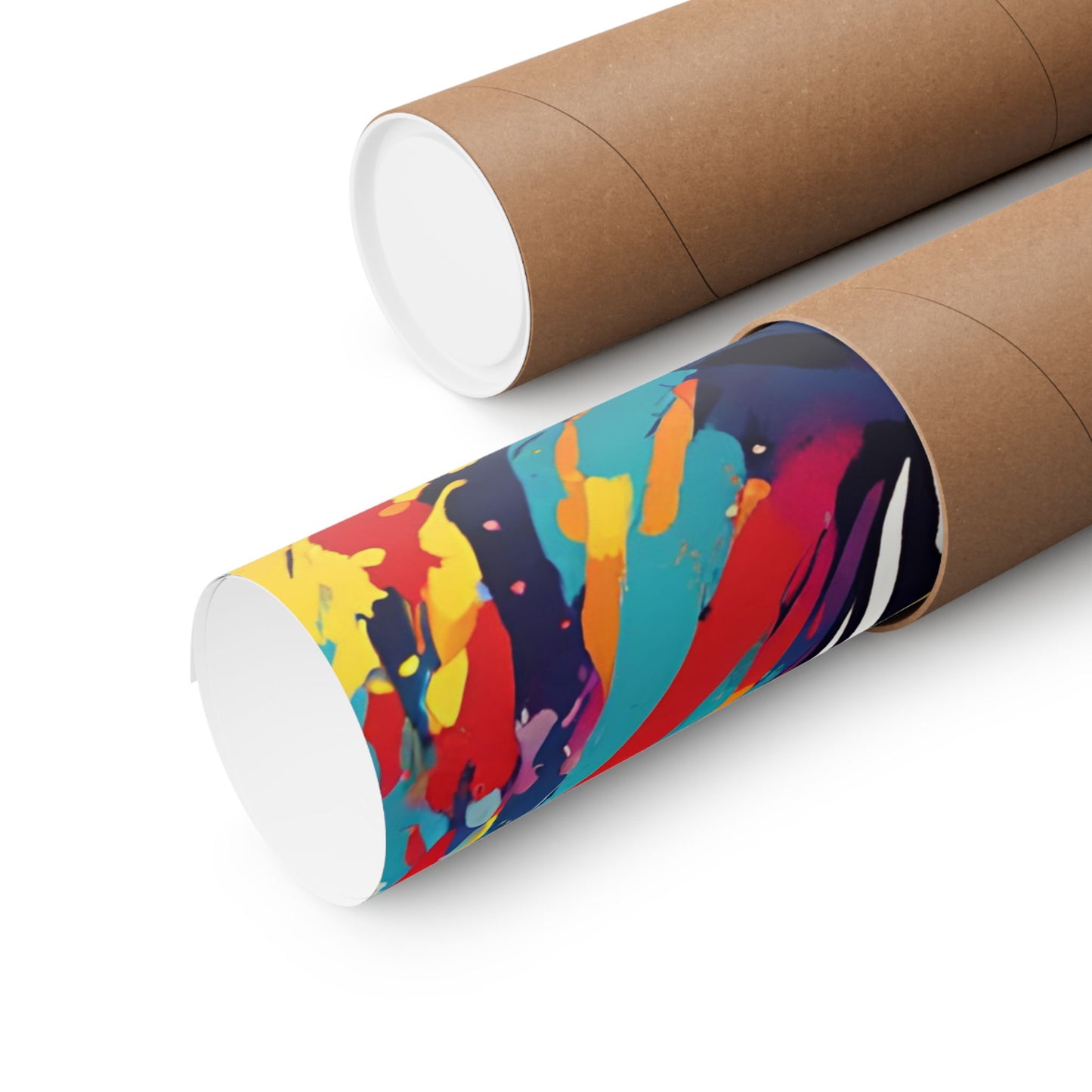 Multicolored Zebra 7 Matte Vertical Poster