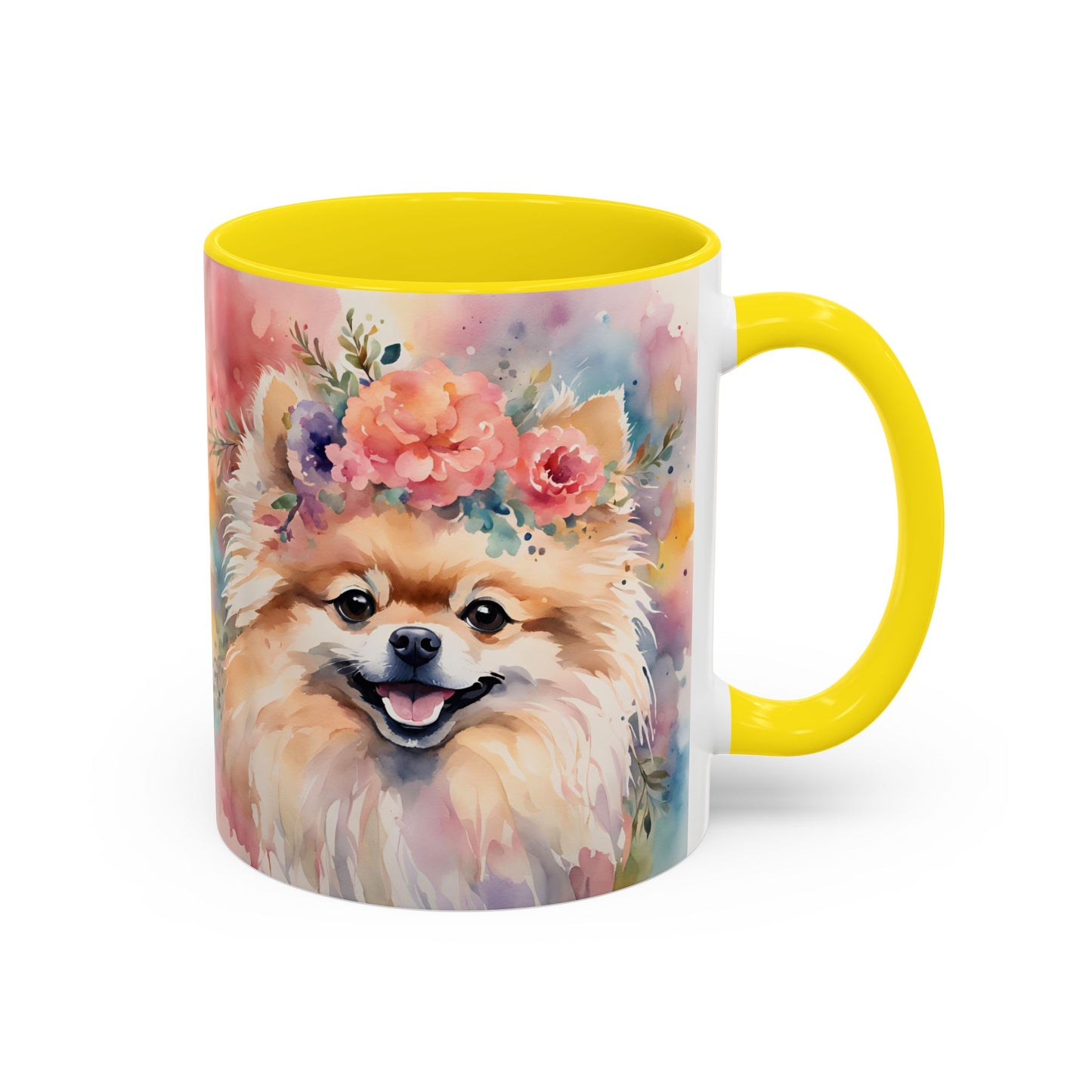 Pomeranian 02 Accent Coffee Mug - Dog Lover Gift