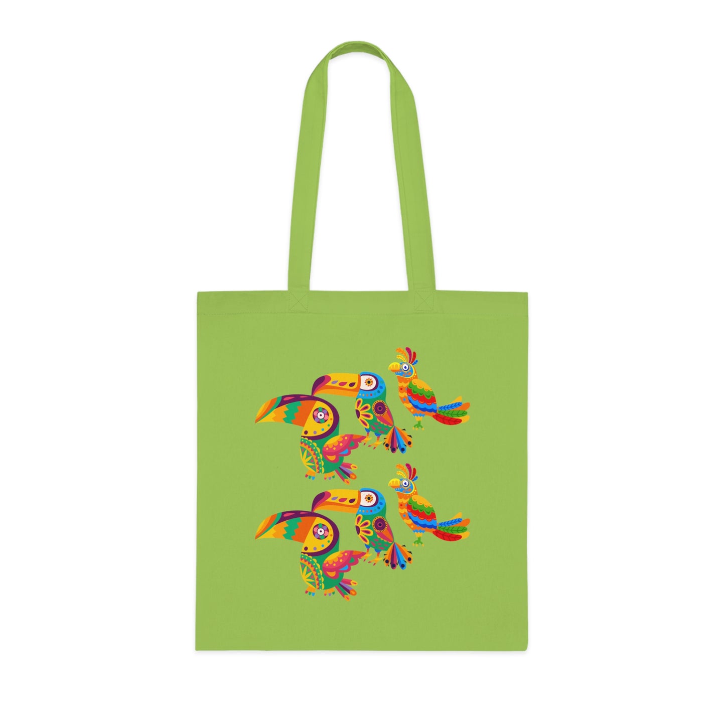 Funky birds 10 Cotton Tote