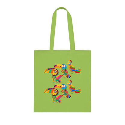 Funky birds 10 Cotton Tote