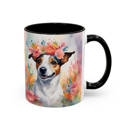 Jack Russell 02 Accent Coffee Mug - Dog Lover Gift