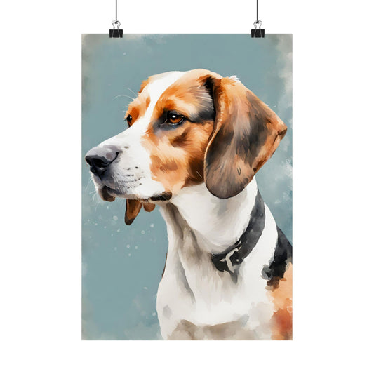 Dogs Beagle 04 Matte Vertical Poster