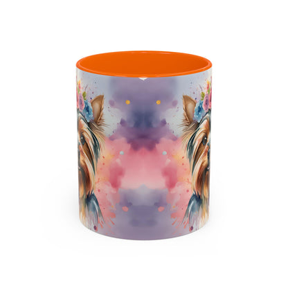 Yorkshire Terrier 01 Accent Coffee Mug - Dog Lover Gift