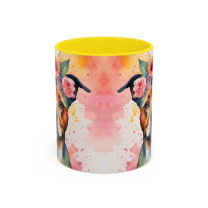 Staffordshire Bull Terrier 03 Accent Coffee Mug - Dog Lover Gift