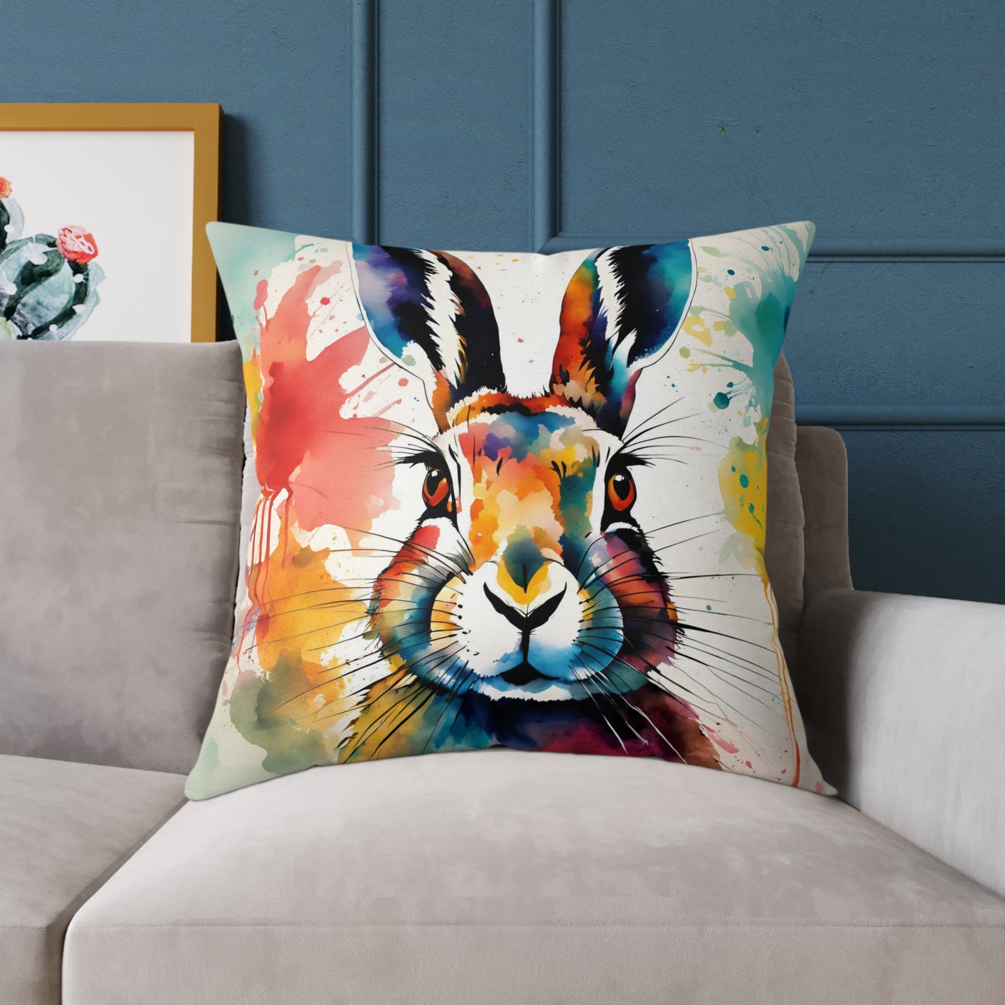 Hare 01 Poly Pillow - Natures Beauty Design