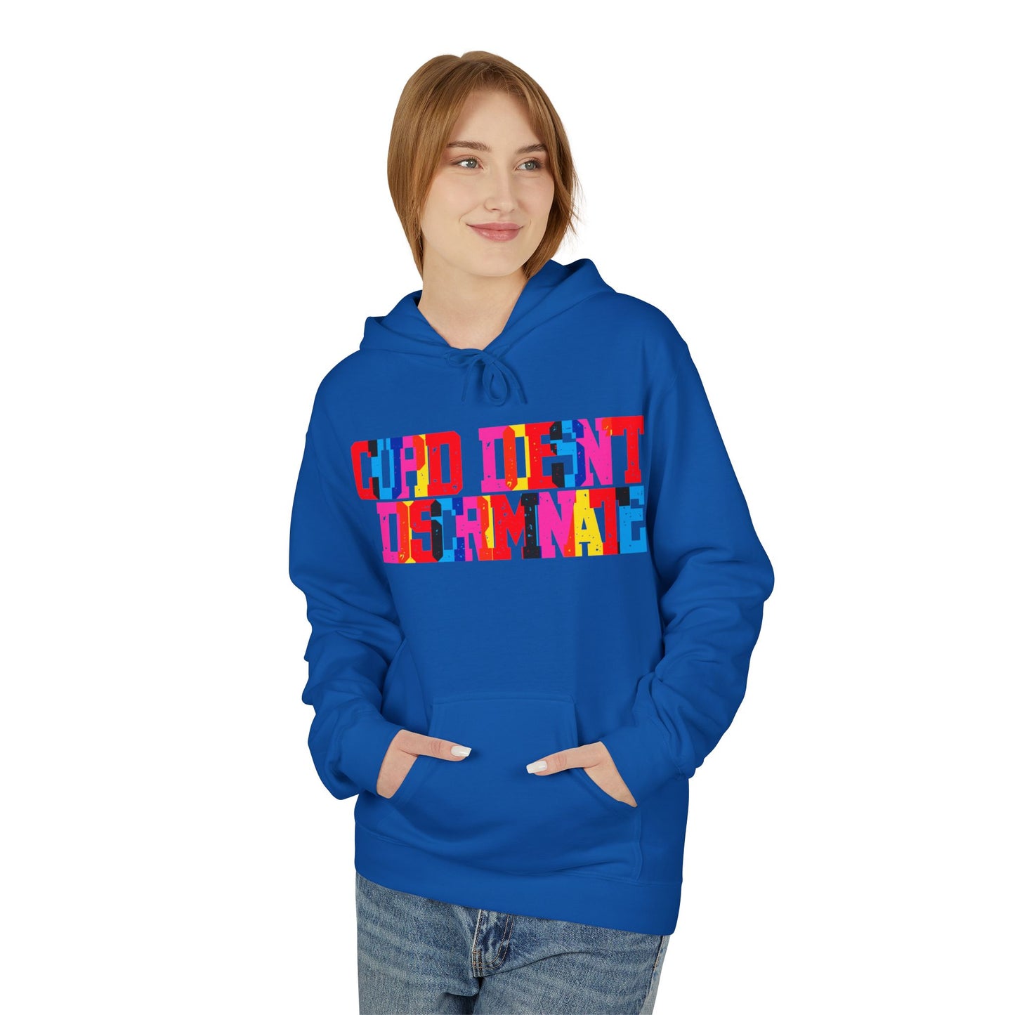 Cupid Doesn’t Discriminate Unisex Valentines Hoodie