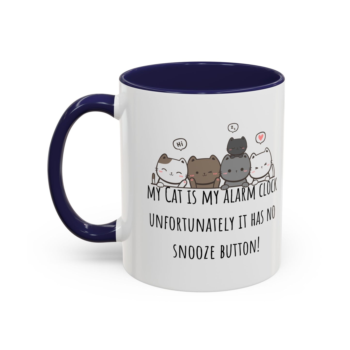 Cat Alarm Accent Coffee Mug (11oz)