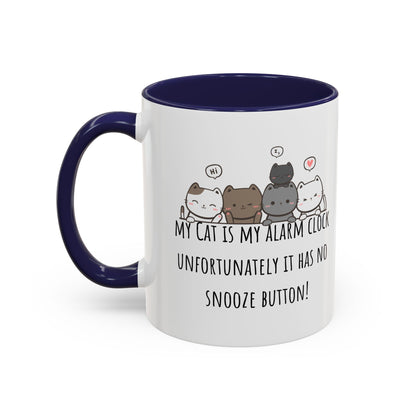 Cat Alarm Accent Coffee Mug (11oz)