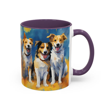 Multicolored Doggies 1 Accent Mug 11oz