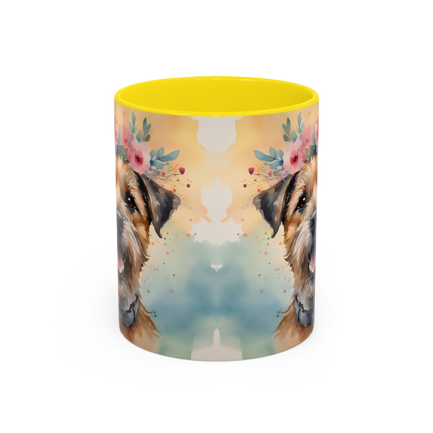 Border Terrier 01 Accent Coffee Mug - Dog Lover Gift