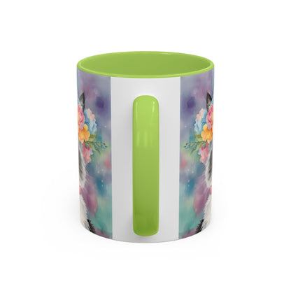 Floral Rag Doll Cat 04 Accent Coffee Mug - 11oz Perfect for Cat Lovers & Gifts