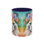 Floral Rag Doll Cat 01 Accent Coffee Mug - 11oz Perfect for Cat Lovers & Gifts