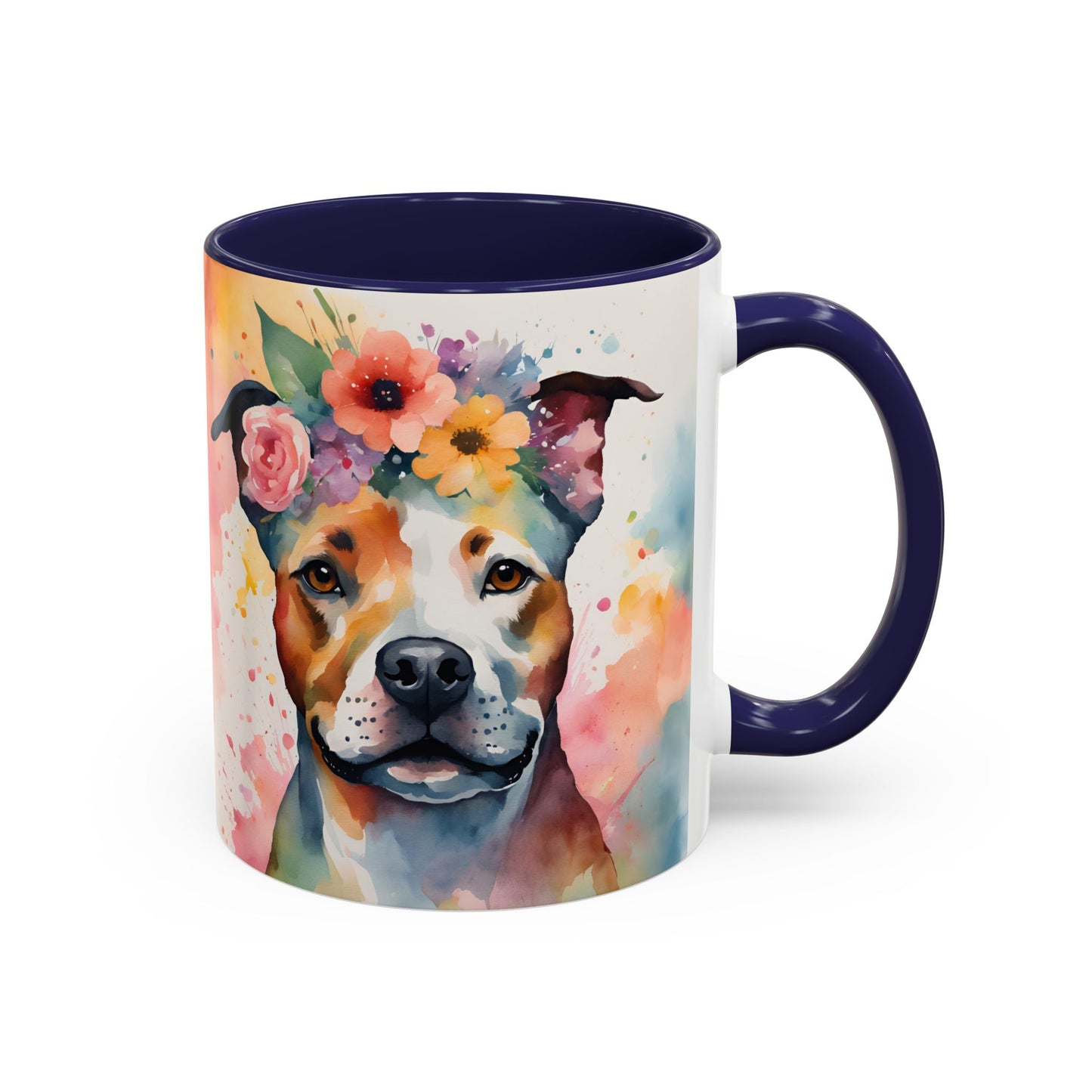 Staffordshire Bull Terrier 03 Accent Coffee Mug - Dog Lover Gift
