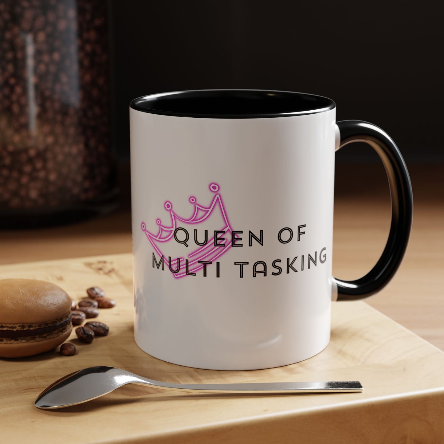 Queen of Multi Tasking Accent Coffee Mug (11oz)