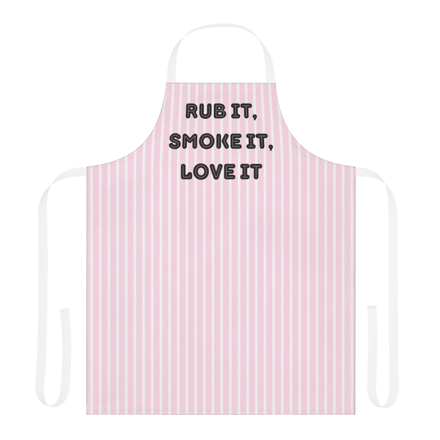Rub It, Smoke It, Love It Apron, Cooking Pun