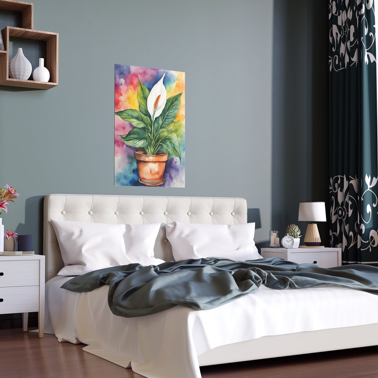 Multicolored Pot Plant 16 Indoor and Outdoor Silk Poster